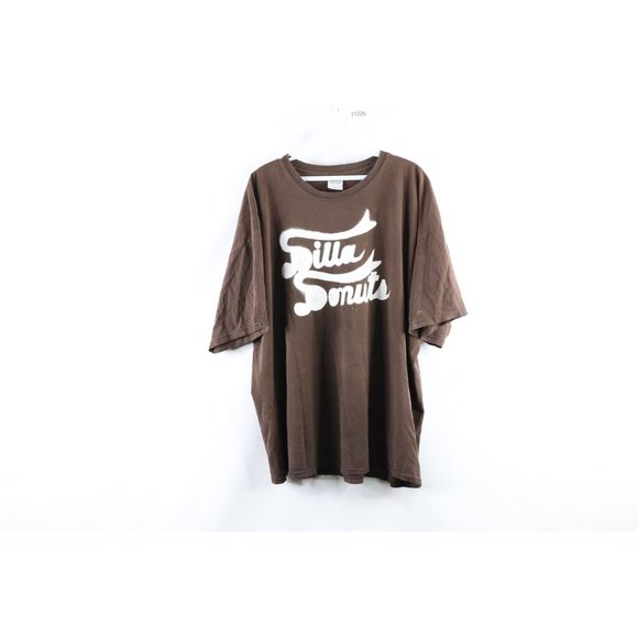 Vintage 2XL Thrashed Dilla Donuts J Dilla Stones Throw Hip Hop T-Shirt Brown